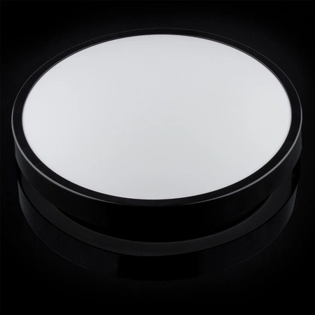 Stropní LED svítidlo pro koupelnu 24W 4000K IP44 ZOE Black 35cm