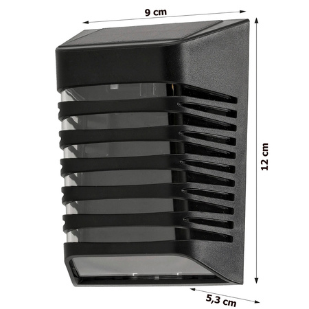 Solární nástěnné svítidlo LED se soumrakovým senzorem 4000K IP64