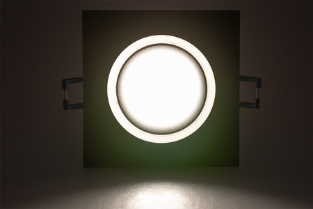 Halogenová Podhledové svítidlo GU10, IP44 Stálá Čtvercová Černá CLARO LUMILED