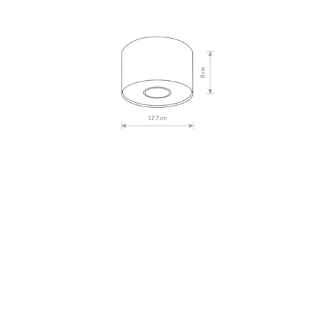 POINT S 7603 Nowodvorski Černá trubice GU10 pro povrchovou montáž Moderní stropní svítidlo