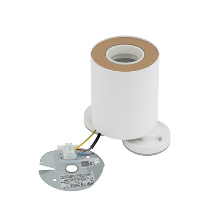 Stropní svítidlo SET 8896 Nowodvorski bílá a zlatá GU10 bodová trubice přisazená k povrchu moderní