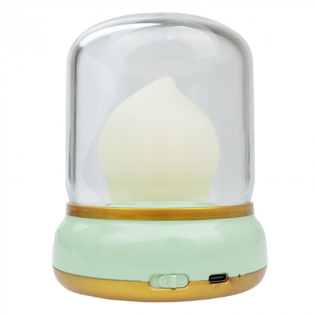 Dětské noční světlo LED 3W 1800-3000K teplé dobíjecí 800mAh zelené MARY'S FLAME