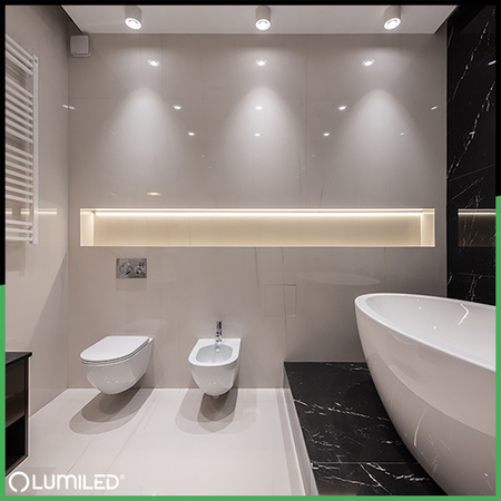 Povrchová montáž HALOGEN SPOT TUBA Movable GU10 AR111 Round White 100mm TELES LUMILED