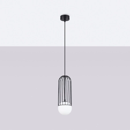 BRINA 1 G9 Black Moderní stropní závěsné svítidlo SOLLUX