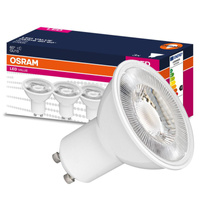 3x LED žárovka GU10 6.9W = 80W 575lm 2700K Teplá bílá 60° OSRAM HODNOTA