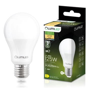 LED žárovka E27 A60 15W = 120W 1952lm 4000K Neutral 260° LUMILED