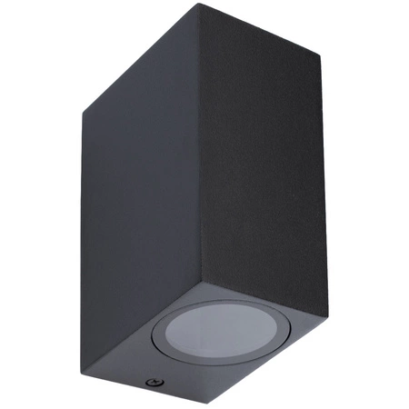 Zahradní nástěnná lampa 2x GU10, čtvercové Černá ALLIUM LUMILED