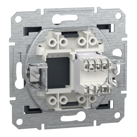 RJ45 Cat. 5e UTP počítačová zásuvka bez rámečku Antracitová SCHNEIDER ASFORA