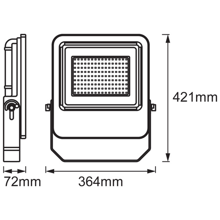 Reflektor LED 150W 13200lm 4000K IP65 Šedá LEDVANCE světlomet Endura