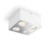 LED halogenové svítidlo pro povrchovou montáž 4x 4,5W BOX Moving white PHILIPS