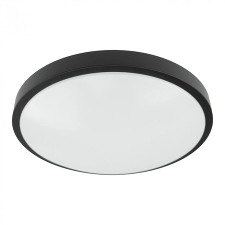 Plafond LED stropní svítidlo pro povrchovou montáž 2x E27 Black Round Ecolight