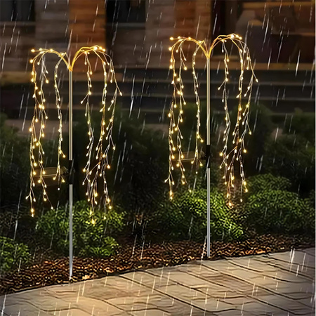 ADONIS 3000K LED solární zahradní lampa poháněná dekorativním stromem LUMILED