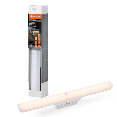 Lineární páskové svítidlo 4W 300lm 3000K teplé se soumrakovým senzorem pohybu bílé lineární Ledvance