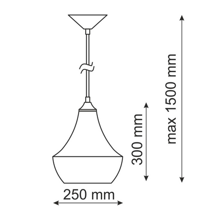 Lustrová závěsná stropní lampa IL MIO MODERN P-306B E27 černá a zlatá - GOLDLUX (Polux)