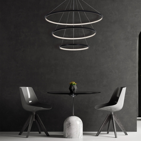 Závěsná lampa 60W 8000lm 4000K Neutrální 120° Černá LEA Sanico Goldlux