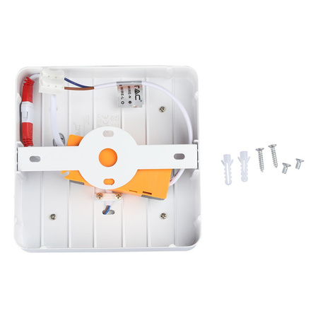 Přisazený LED panel 15W 3000K čtvercový VT-1509 V-TAC