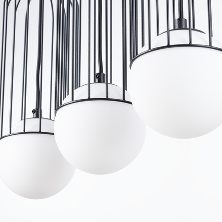 BRINA Závěsné stropní svítidlo 3L 3xG9 černé Moderní SOLLUX