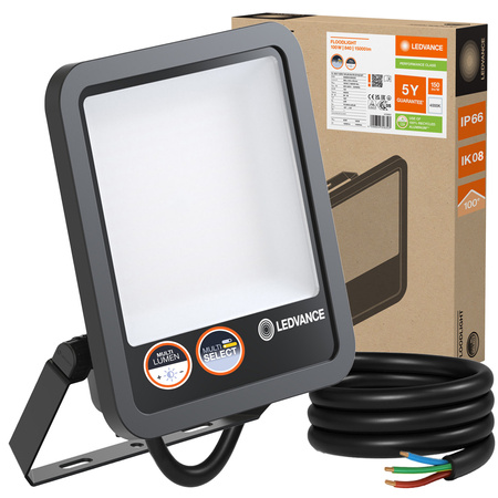 LED reflektor 100W 15000lm 4000K IP66 černý LEDVANCE reflektor