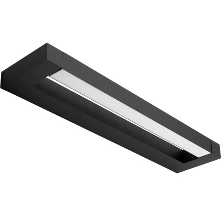 ASTER Nástěnné svítidlo nad zrcadlo LED koupelnové nástěnné svítidlo 2x16W 2240lm Černá Neutrální bila 90cm IP54 nahoru/dolů 360°