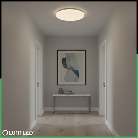 Plafond LED světlo pro povrchovou montáž SALUS2 48W IP44 CCT White Round 40cm + LUMILED PILOT