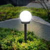 Solární LED lampa koule 10cm, Bílá ATRIS LUMILED