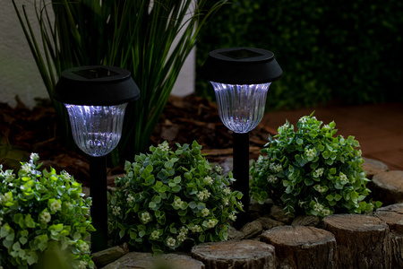 LED solární zahradní lampa Drive 5500-6000K IP44 38cm soumrakový senzor