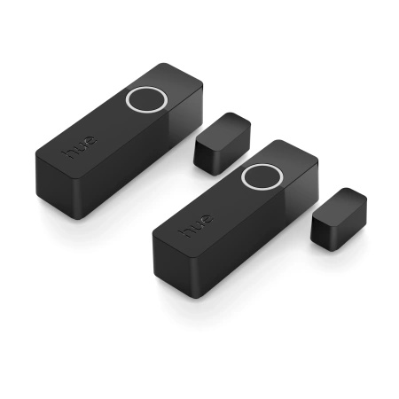 2x Kontaktní senzor otevření/zavření dveří Bezdrátový kontaktní senzor okna PHILIPS HUE Zigbee černý