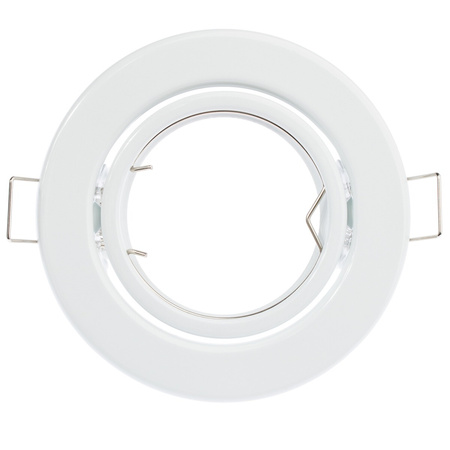 Halogenová Podhledové svítidlo GU10, MR16 Nastavitelná Kulatá Bílý Plech LUMILED