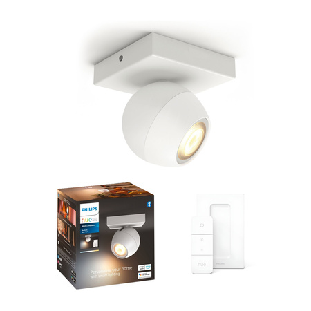 Bodové nástěnné svítidlo Buckram LED White 5W CCT PHILIPS HUE Bluetooth + stmívač 