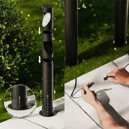 Zahradní lampa venkovní PIPE 70cm LED 1,5W 180lm 2700K Desi Philips