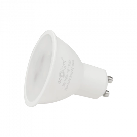LED reflektorová žárovka GU10 2W 180lm 3000K Warm Ecolight