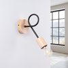 Nástěnné svítidlo E27 Natural Wood Black Ember Peach Puff SL.1476 Sollux