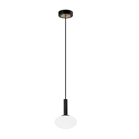 Dekorativní závěsné svítidlo s převisem G9 černé zlato Elegance Kobi