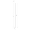 ICE TUBE LED MA 8120 Nowodvorski nástěnná lampa bílá 18W 4000K IP44 nástěnná lampa minimalistická