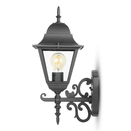 Zahradní lampa E27 Nástěnná lampa Velká matná černá VT-761 V-TAC