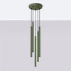 Stropní závěsné svítidlo Tuba Spot 5x G9 Olive Pastelo Ocean Green SL.1522 Sollux