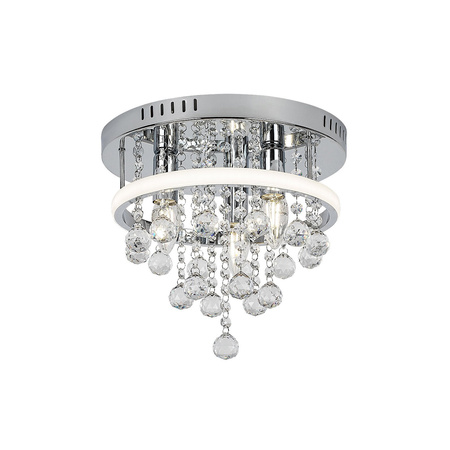 Plafond LED stropní svítidlo Povrchové nástěnné svítidlo 32W stmívatelné chrom Classic Pallas Rabalux