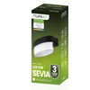 Zahradní nástěnná lampa 5W, 4000K IP54 Teplá bílá Černá SEVIA LUMILED