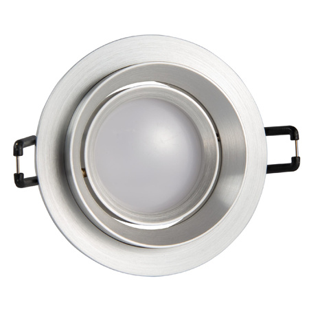 Bodové svítidlo MR16 stříbrné 12 V LIKA Sanico Goldlux pro vestavbu do zdi