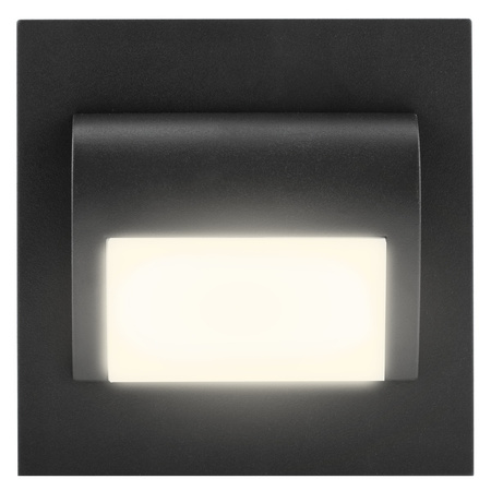 DECORUS schodišťové svítidlo LED lampa 1.2W Graphite ProVero neutrální bílá 4000K 12V DC