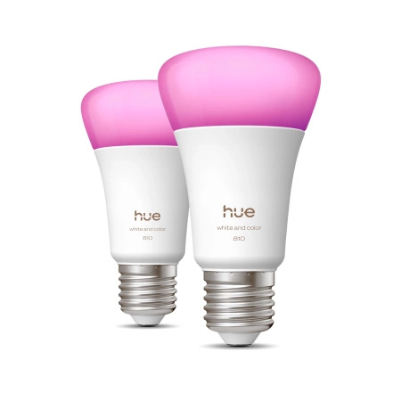 2x LED žárovka E27 A60 6W = 60W 810lm 1800-20000K CCT + RGB SMART Smart Bluetooth ZigBee White and Color Ambiance Philips HUE