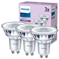 Sada 3x LED halogenová žárovka GU10 PAR16 3,5W = 35W 275lm 4000K Neutrál 36° PHILIPS
