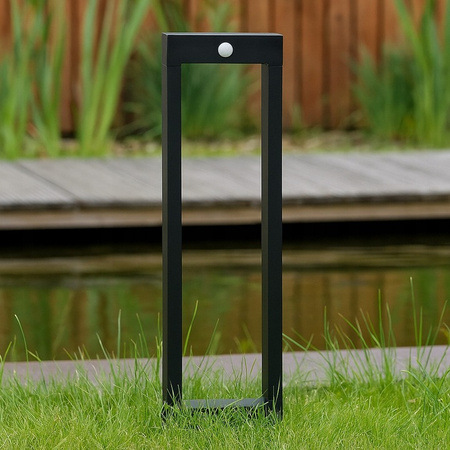 LED solární zahradní lampa Stojící dekorativní tyč Senzor pohybu a soumraku IP54 4000K