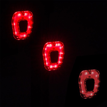 Zadní světlo na kolo LED zadní světlo USB červené s dobíjecí baterií 5 světelných režimů VAYOX