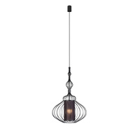 ABI M 8866 Nowodvorski Černé drátěné stropní svítidlo s paticí E27 z oceli ?40 cm Moderní