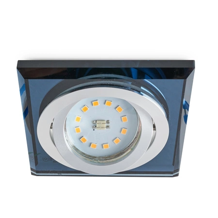 Zápustná montáž GU10 Halogenové zapuštěné bodové pletivo Black Square Kobi