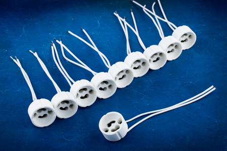 10x keramická patice pro žárovky LED GU10