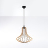 LED závěsné stropní svítidlo ELZA E27 Natural Wood SOLLUX
