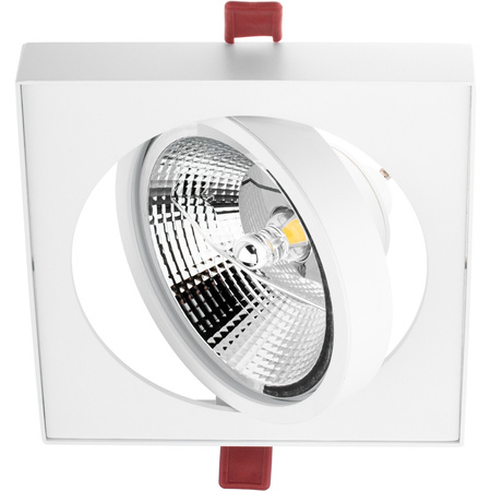 Podhledové svítidlo GU10, ES111 Nastavitelná Čtvercová Bílá 14cm CARPI LUMILED