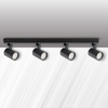 Nástěnné a stropní bodové svítidlo 4x GU10 černé LYNX Sanico Goldlux
